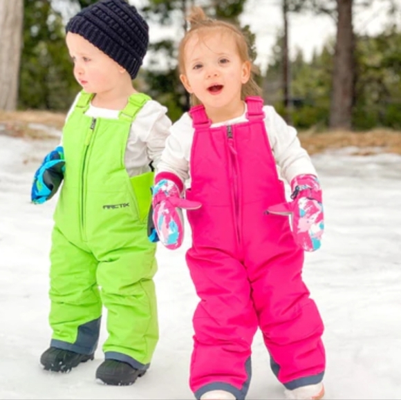 ☃️ARCTIX 5K Winter Snow Ski Bib Overalls Toddler 2T  Insulated Orange - Picture 1 of 11